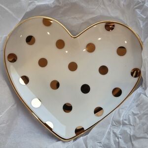 New Kate Spade Heart Dish In Box